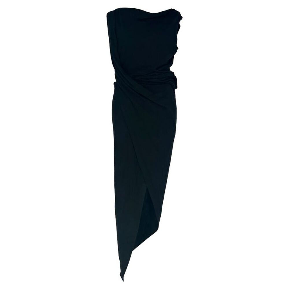 Vivienne Westwood Draped Midi Dress in Black Viscose